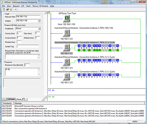EtherNet IP Scanner Simulation Test Tool  EIPScan 